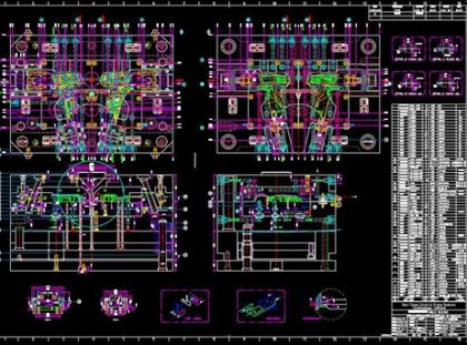 2D 금형 도면 2D 금형 도면